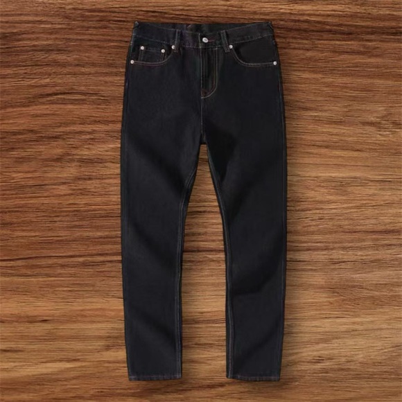 Evisu Black Jeans with Red and Gold Dragon Design - Picture 2 of 9